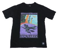 Čierne tričko s potiskem - Harry Potter M&S