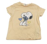 Meruňkové tričko se Snoopym 