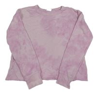 Svetloružová vzorovaná crop mikina GAP