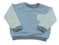 Modro-svetlomodrá mikina s vreckom M&S