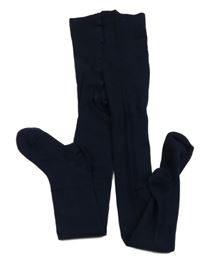 Tmavomodré punčocháče 