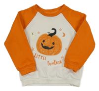 Smetanovo-oranžová mikina s tekvicou Primark