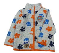 Sivá fleecová prepínaci mikina s Tlapkovou patrolou F&F