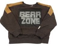 Hnedá mikina s nápisom kids