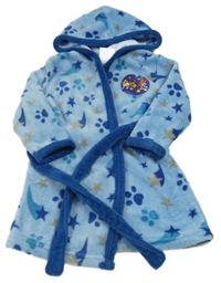 Modrý chlupatý župan s Tlapkovou patrolou a kapucí Nickelodeon