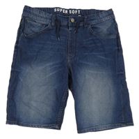 Tmavomodré riflové kraťasy H&M