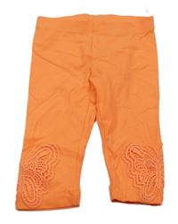 Oranžové crop legíny s madeirou C&A