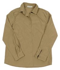 Hnědá lehká košile shein