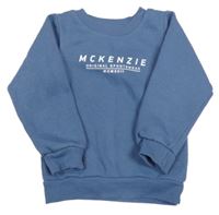 Modrá mikina s logom MCKENZIE