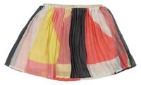Farebná šifónová plisovaná sukňa H&M