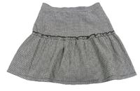 Čierno-biela kockovaná sukňa Primark
