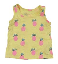 Žltý top s ananásmi Primark