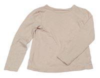 Svetloružové trblietavé tričko H&M