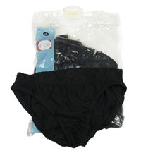 Nové - 10pack - 10x čierne slipy Matalan