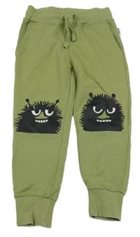 Olivové tepláky s příšerkami - Mumínci