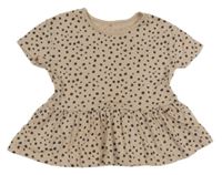 Starorůžovo-šedá puntíkatá tunika George