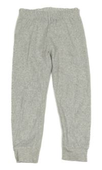 Světlešedé melírované sametové tepláky s raketami Lily & Dan