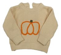 Béžový sveter s tekvicou Shein