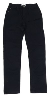 Tmavomodré plátěné kalhoty River Island