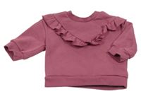 Fialová mikina s volánkem Primark