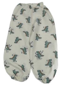 Smotanové ľahké široké nohavice s diny