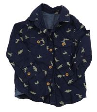 Tmavomodrá košile s diny Mothercare