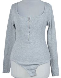 Dámské šedé žebrované body Topshop 