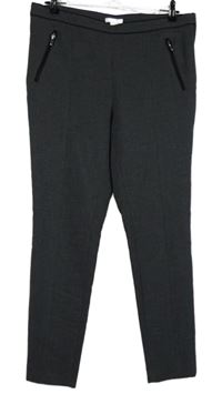 Dámské tmavošedé kalhoty H&M