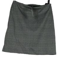 Dámska čierno-biela kockovaná sukňa M&S