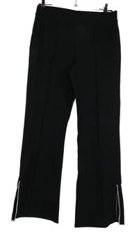 Dámské černé kalhoty s kamínky 