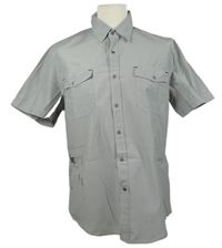 Pánská šedá košile s logem Kickers 