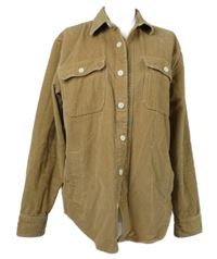 Pánská béžová manšestrová košilová bunda Hollister 