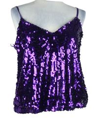 Dámský fialový fritrový top Primark 