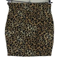 Dámska čierno-béžová vzorovaná sukňa New Look