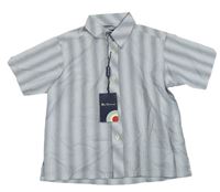 Světlemodro-černá pruhovaná košile Ben Sherman