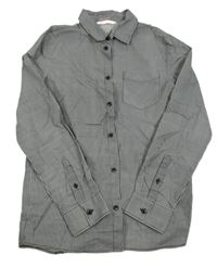 Čierno-biela kockovaná košeľa zn. H&M