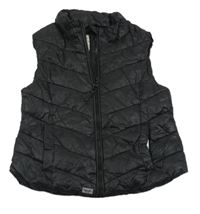 Čierna šušťáková zateplená vesta Next