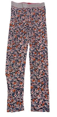 Tmavomodro-barevné vzorované legíny S. Oliver