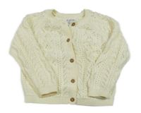 Smetanový propínací svetr F&F