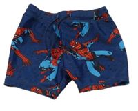 Tmavomodro-barevné nohavičkové plavky se Spidermanem Next