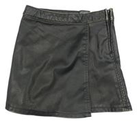 Čierna koženková sukňa H&M