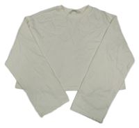 Biela crop mikina H&M