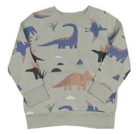 Sivá mikina s dinosaurami George