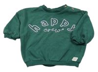 Tmavozelená oversize mikina s nápisem George