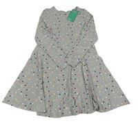 Nové - Šedé šaty se srdíčky H&M