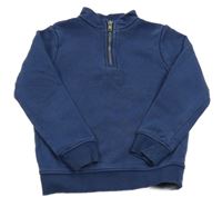 Tmavomodrá mikina so stojačikom M&S