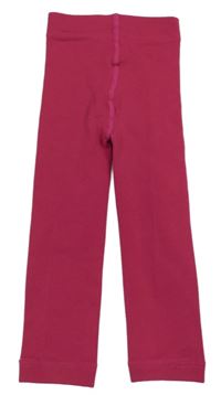 Ružové silonové pančuskové legíny