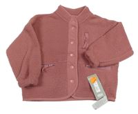 Nové - Staroružová huňatá bunda Dunnes