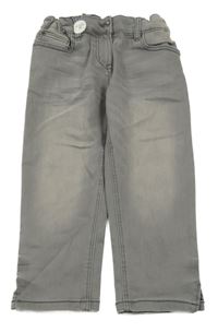 Nové - Sivé crop teplákové rifle Yigga