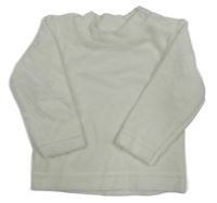 Biele zamatové tričko